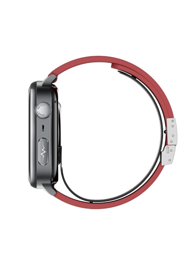Domars Smart Watch for Women Men,Sports Modes Smartwatch with 2.06" HD Touchsreen, with Real-Time Monitoring of Heart Rate, Blood Oxygen, Body Temperature, Blood Pressure, Sleep Auality and Stress Levels.Bluetooth Call & Music Control Fitness Watch for iPhone/Android (Red) - Image 5